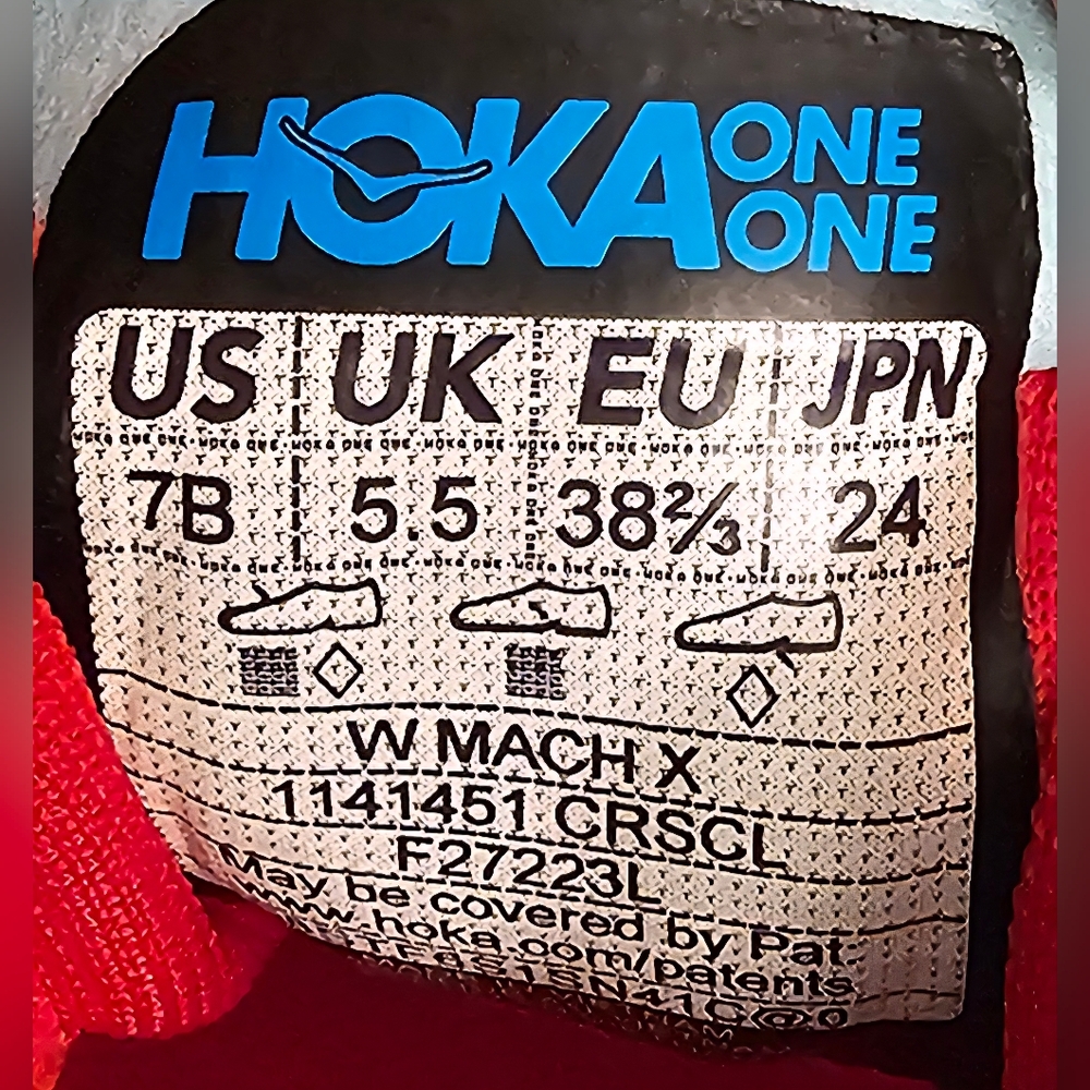 NEW/NWOT Hoka Mach X - Women’s 7B - Cerise/Cloudless - Picture 6 of 6